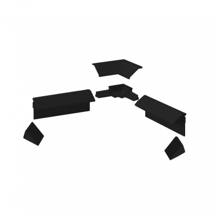 Бордюр для ванны Altasan KDP195black