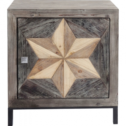 Комод KARE DESIGN Star с разноцветными деревянными деталями, 61x38x65 см,  стиль современный