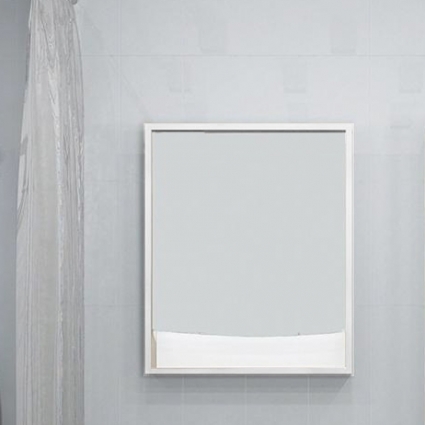 Зеркало-шкаф Акватон Инфинити белый правое, с полками, с подсветкой