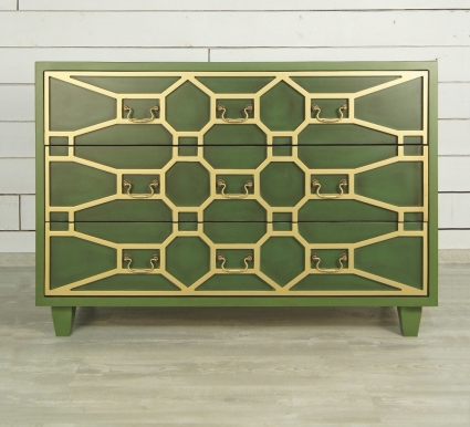 Комод "Этажерка Emerald" с ящиками,  стиль классический