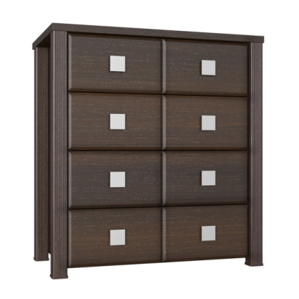 Комод Compass Изабель ИЗ-4 орех темный 86x45x80 см,  стиль классический