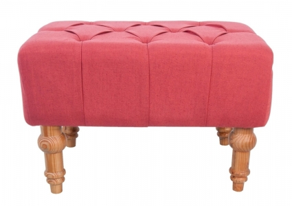 Пуф Mak-interior Viera red 60x50x40 см,  стиль классический