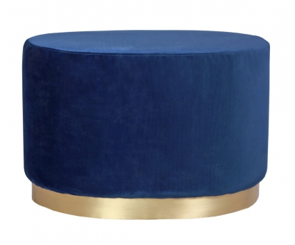 Пуф Mak-interior Topper oval blue для прихожей,  стиль современный