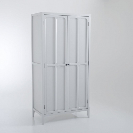 Шкаф La Redoute Eugnie светло-серого цвета 100x54x201 см,  стиль скандинавский