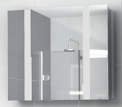 Зеркало-шкаф Edelform Fresh 80 белый правое, с доводчиками