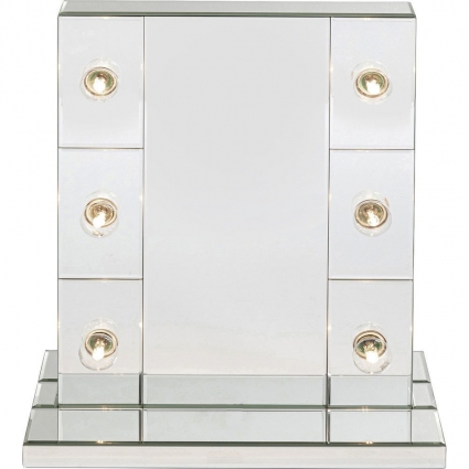 Настольное зеркало KARE DESIGN с подсветкой Make Up , 47x26x56 см,  стиль современный