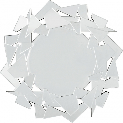 Зеркало KARE DESIGN Pieces в обрамлении осколков стекла 93x3x93 см,  стиль современный