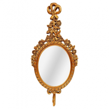 Настенное зеркало Object Desire Экслибрис бронзового цвета 55x4x121 см,  стиль классический