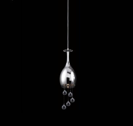 Подвесной светильник Crystal Lux Snodo SP1 в стиле арт-деко, цвет прозрачный
