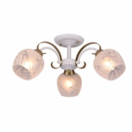 Потолочная люстра Toplight Samantha TL3690X-03WG в стиле модерн, цвет белый