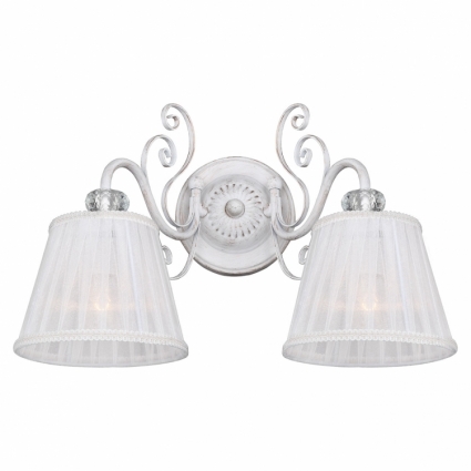 Бра Favourite Amanda 2150-2W в стиле прованс, цвет белый, мощность 80 Вт
