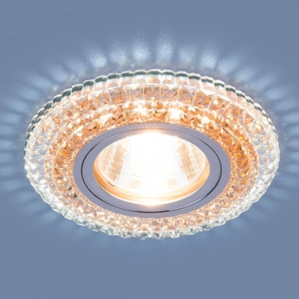Встраиваемый светильник Elektrostandard 2193 MR16 CL/OR прозрачный/оранжевый 4690389098871 в классическом стиле, цвет оранжевый
