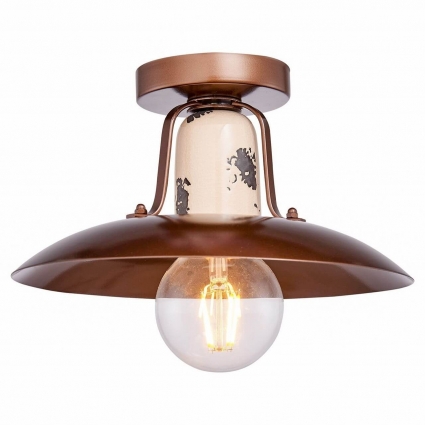 Потолочный светильник Lussole Loft Vermilion GRLSP-8161 цвет коричневый, мощность 10 Вт