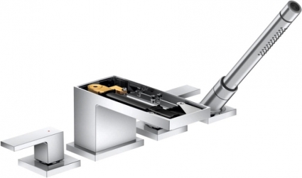 Смеситель Axor MyEdition 47432000 на борт ванны, без панели, двухвентильный, хром