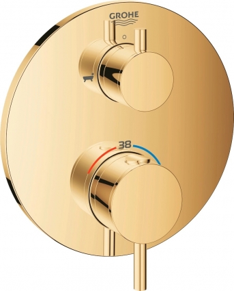 Термостат Grohe Atrio 24138GL3 для ванны с душем, холодный рассвет, термостат, золото