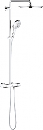 Душевая стойка Grohe Rainshower SmartActive 310 27968001 с термостатом, хром, штанга 115.3 см, шланг пластиковый 175 см