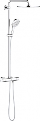 Душевая стойка Grohe Rainshower SmartActive 310 27966001 с термостатом, хром, штанга 115.3 см, шланг пластиковый 175 см