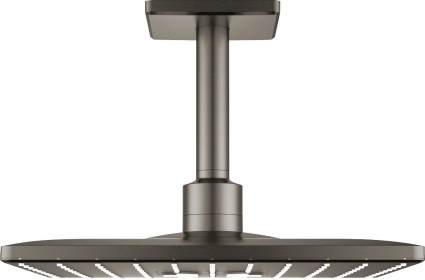 Верхний душ Grohe Rainshower SmartActive 310 Cube 26481AL0 темный графит цвет сталь, штанга 22.2 см