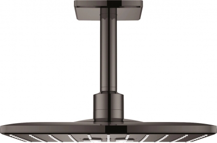 Верхний душ Grohe Rainshower SmartActive 310 Cube 26481A00 темный графит цвет черный, штанга 22.2 см