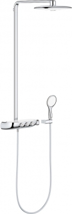 Душевая стойка Grohe Rainshower System SmartControl Duo 360 26250LS0 белая луна хром, штанга 112.6 см