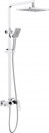 Душевая стойка Timo Briana SX-7130/00 хром штанга 140 см, шланг металлический 150 см