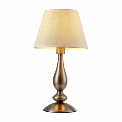 Настольная лампа Arte Lamp A9368LT-1AB в стиле арт-деко, цвет кремовый, мощность 60 Вт