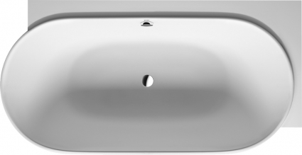 Ванна из искусственного камня Duravit Luv 185x95 R овальная, пристенная