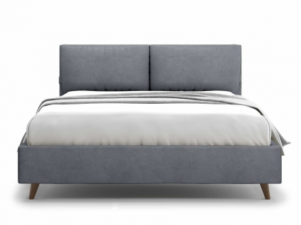 Кровать MYROOM Family Trazimeno 160х200 серого цвета с изголовьем, без ящиков