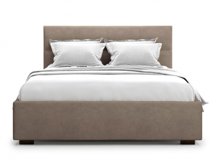 Кровать MYROOM Family Garda 160х200 светло-коричневого цвета с подъемным механизмом , с изголовьем, с ящиком для хранения