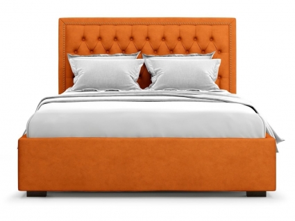 Кровать с подъемным механизмом MYROOM Family Orto 180х200 оранжевого цвета, с изголовьем, с ящиком для хранения