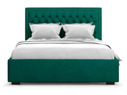 Кровать с подъемным механизмом MYROOM Family Orto 180х200 зеленого цвета, с изголовьем, с ящиком для хранения