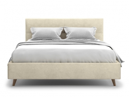 Кровать MYROOM Family Garda 160х200 бежевого цвета с изголовьем, без ящиков