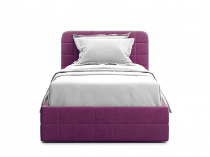 Кровать с подъемным механизмом MYROOM Family Adda 120х200 фиолетового цвета, с мягким изголовьем