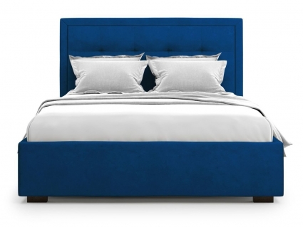 Кровать MYROOM Family Komo 160х200 синего цвета с изголовьем, с ящиком для хранения