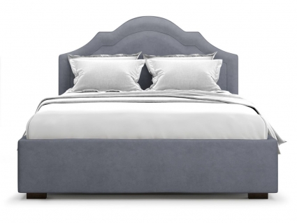 Кровать с подъемным механизмом MYROOM Family Madzore 140х200 серого цвета, с изголовьем, с ящиком для хранения