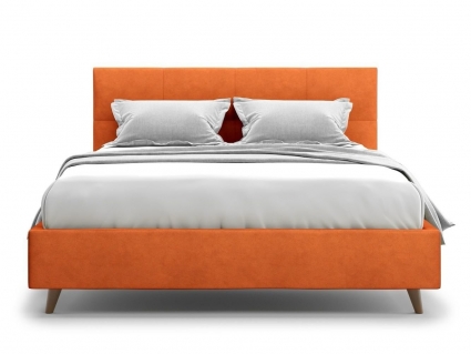 Кровать MYROOM Family Garda 140х200 оранжевого цвета с изголовьем, без ящиков