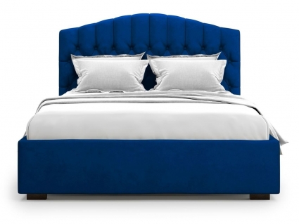 Кровать с подъемным механизмом MYROOM Family Lugano 140х200 синего цвета, с изголовьем, с ящиком для хранения