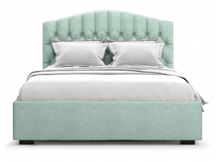 Кровать с подъемным механизмом MYROOM Family Lugano 140х200 мятного цвета, с изголовьем, с ящиком для хранения