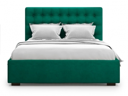 Кровать с подъемным механизмом MYROOM Family Brayers 160х200 зеленого цвета, с изголовьем, с ящиком для хранения