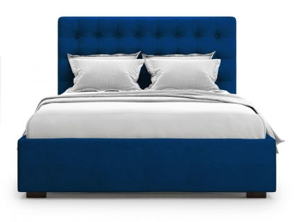 Кровать с подъемным механизмом MYROOM Family Brayers 160х200 синего цвета, с изголовьем, с ящиком для хранения