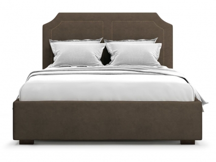 Кровать с подъемным механизмом MYROOM Family Lago 140х200 коричневого цвета, с изголовьем, с ящиком для хранения