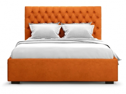 Кровать с подъемным механизмом MYROOM Family Nemi 160х200 оранжевого цвета, с изголовьем, с ящиком для хранения