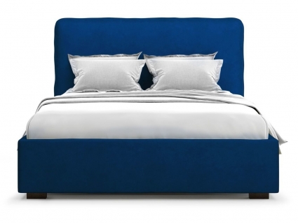 Кровать MYROOM Family Brachano 160х200 синего цвета с изголовьем, без ящиков