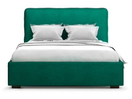 Кровать MYROOM Family Brachano 160х200 зеленого цвета с изголовьем, без ящиков