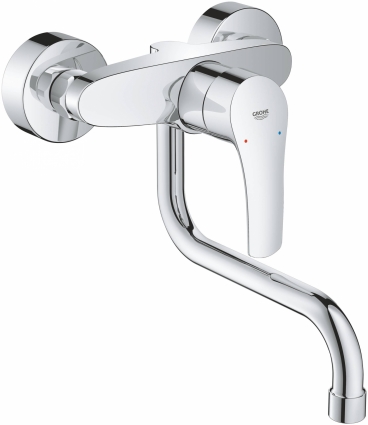 Смеситель Grohe Eurosmart 31391003 для кухонной мойки однорычажный, хром