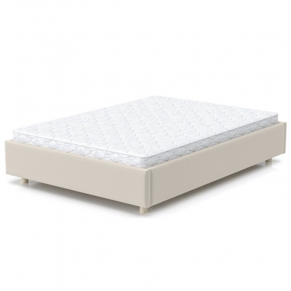 Кровать AnderSon SleepBox 160x200 светло-бежевого цвета без изголовья, без ящиков