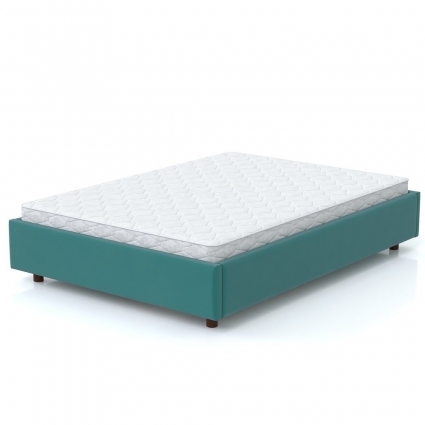 Кровать AnderSon SleepBox 180x200 бирюзового цвета без изголовья, без ящиков
