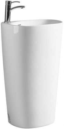 Раковина SantiLine SL-4001 круглая, цвет белый