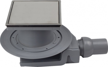 Душевой трап Pestan Confluo Standard Plate 8 13702566 хром в пол около стены, выпуск боковой