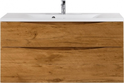 Тумба с раковиной BelBagno Marino H120 rovere nature, подвесная, с ящиками